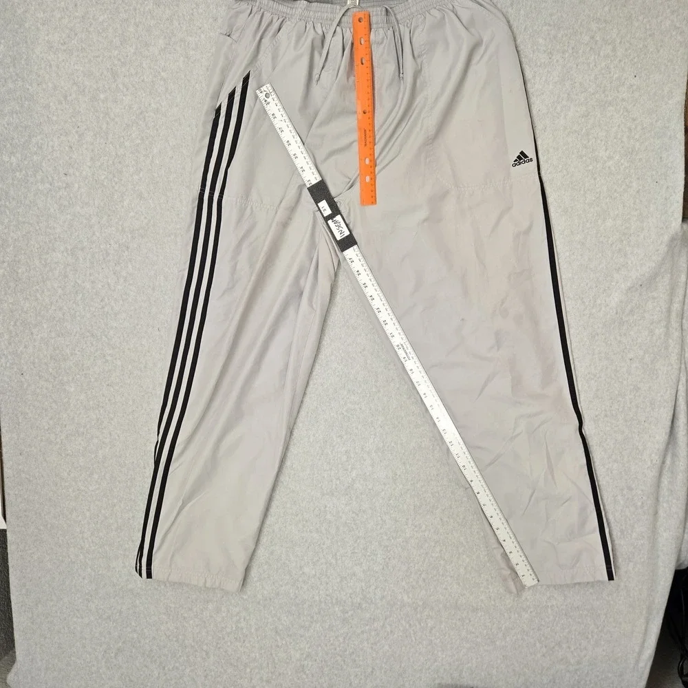 Adidas Men Pants XL Gray Track‎ Pants Stripe 31